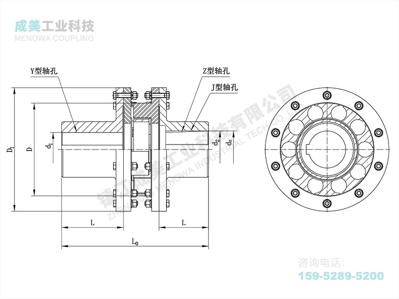 LMS Plum Blossom Coupling